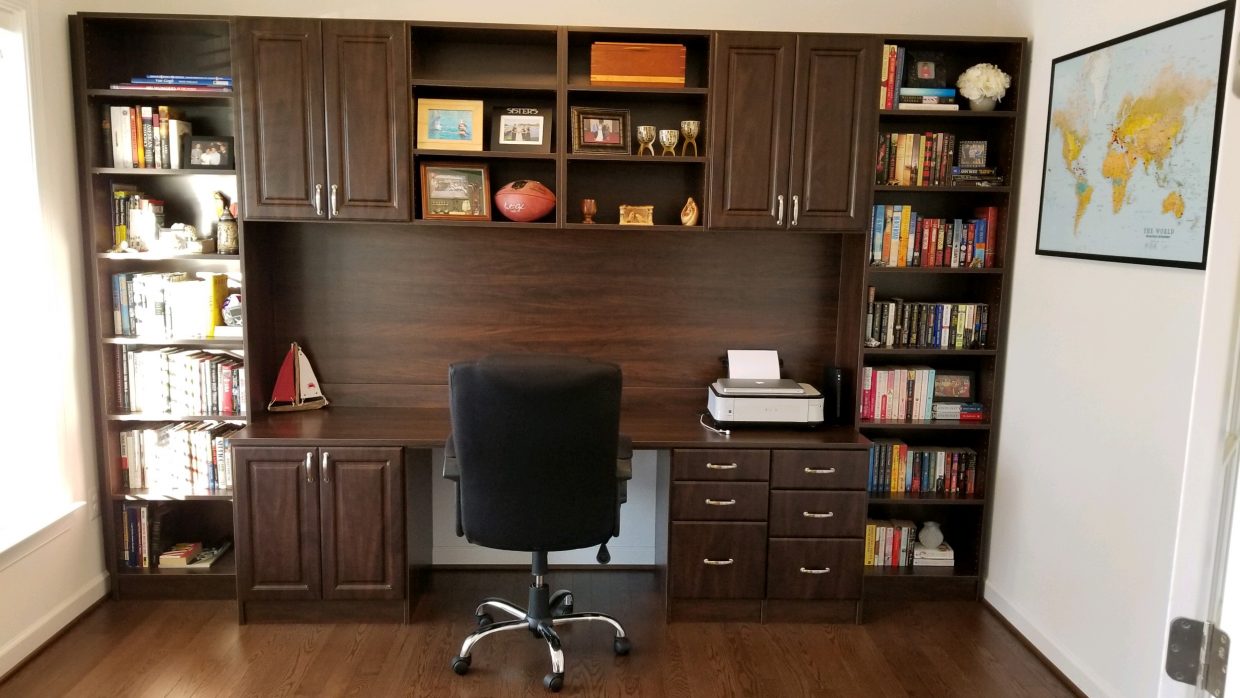 Chocolate Home Office with desk