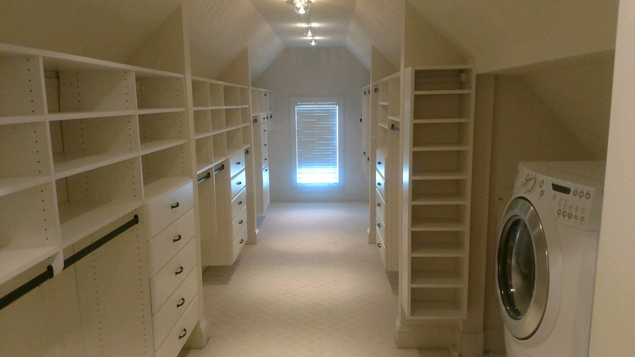 Slanted ceiling Master Closet 2