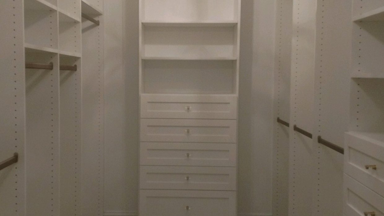 Floor mount closet