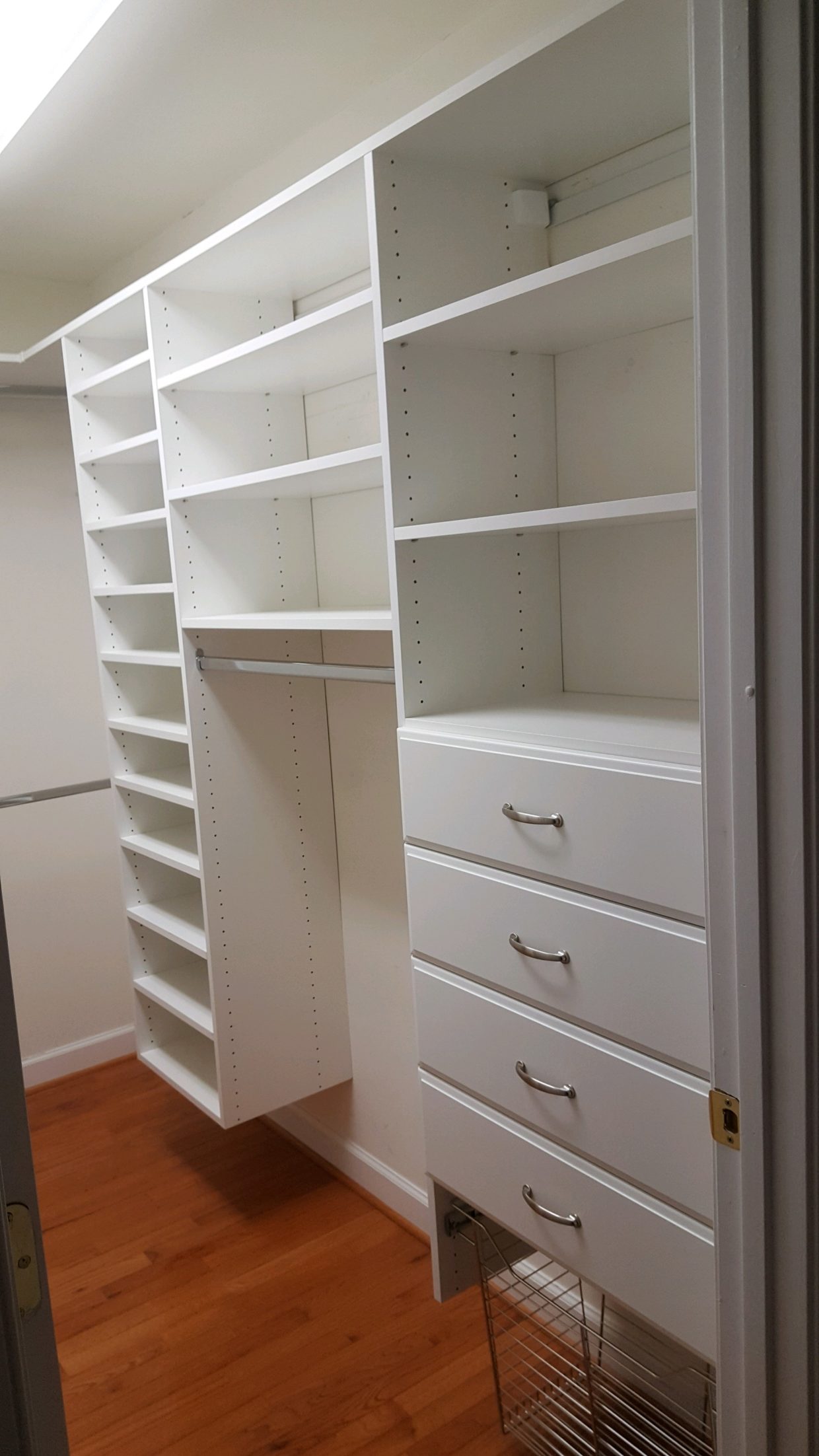 White Raised Panel Drawer fronts