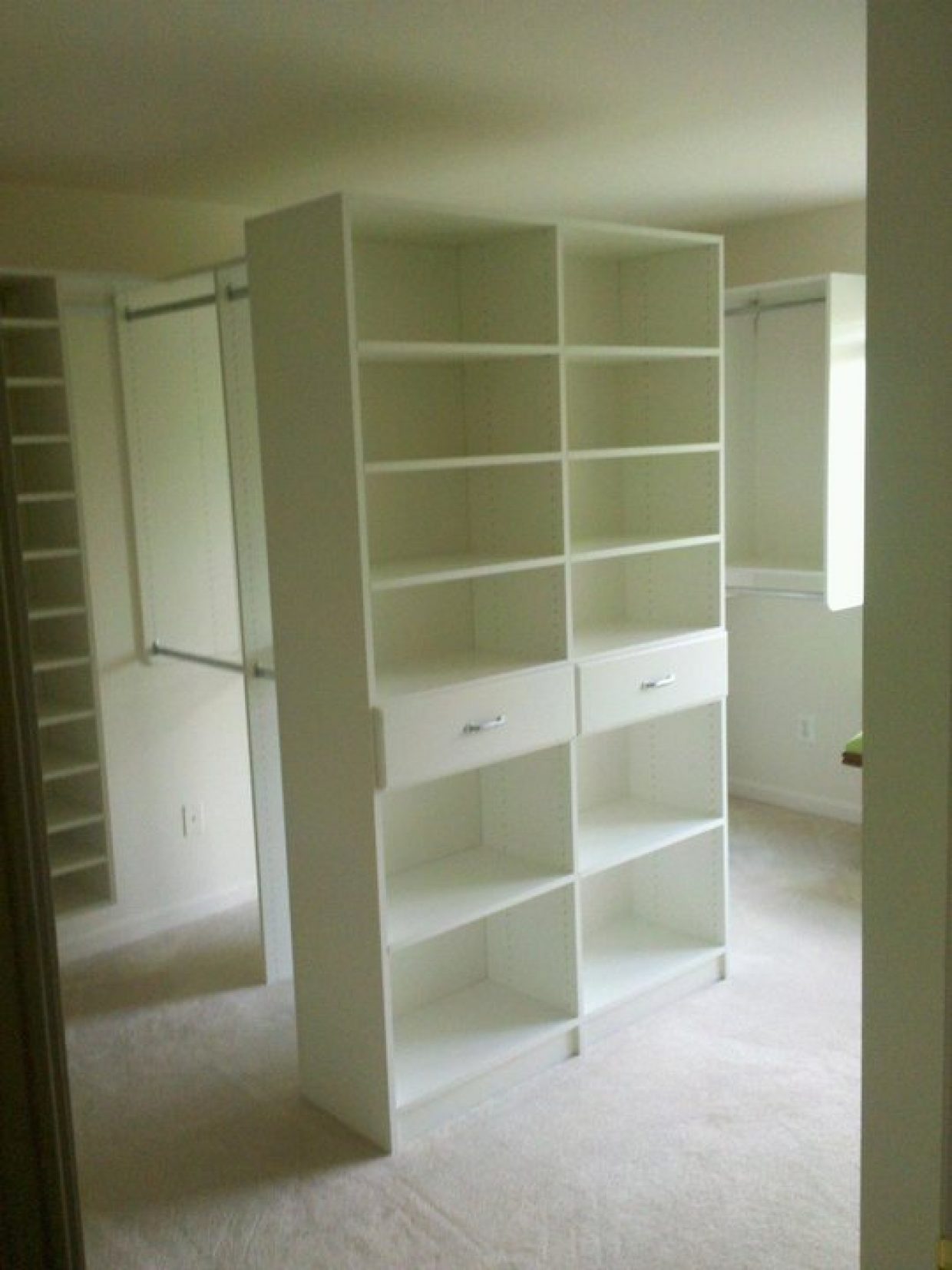 White Walk-In closet